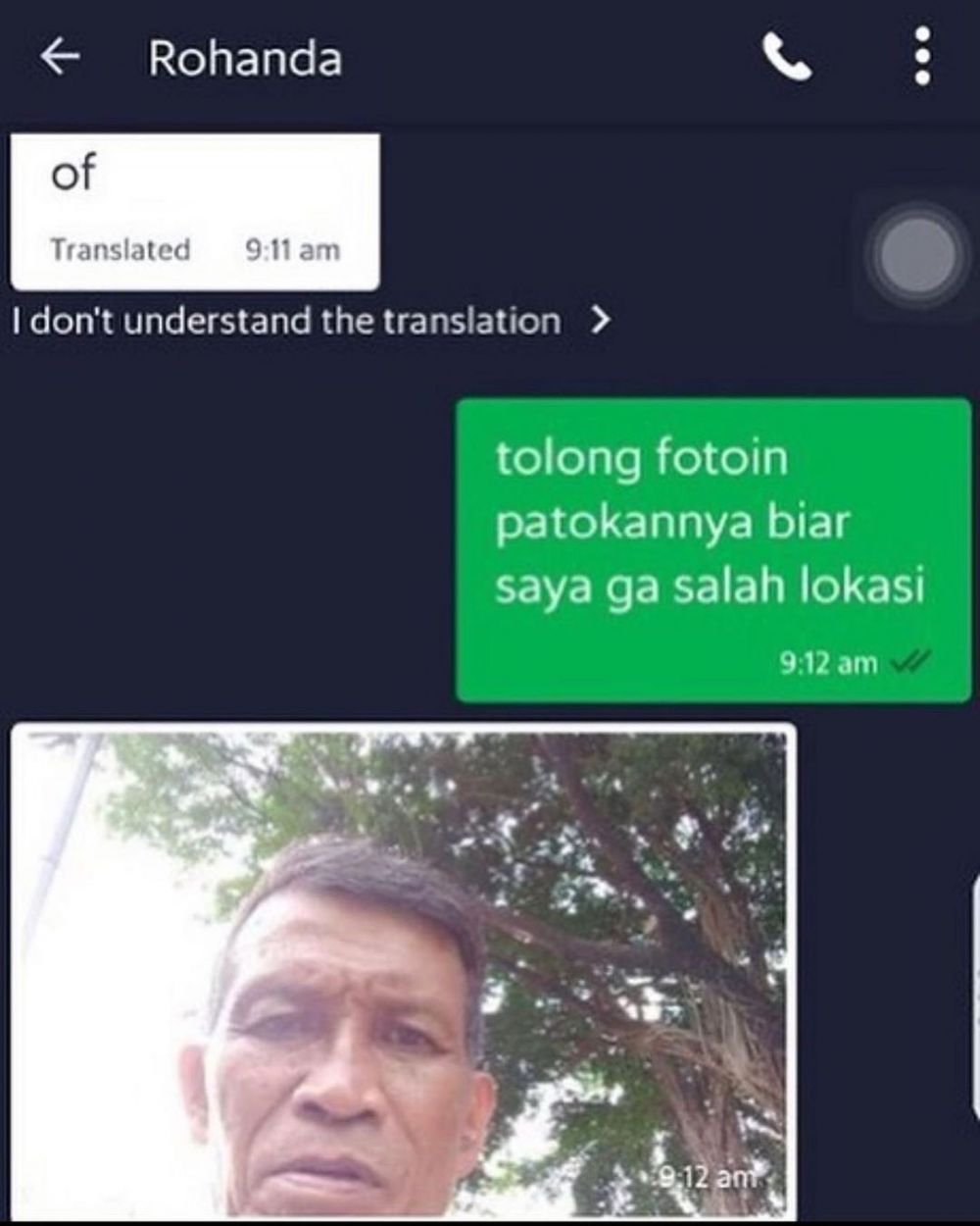 10 Chat driver ojek online dan penumpang pakai gambar ini kocak