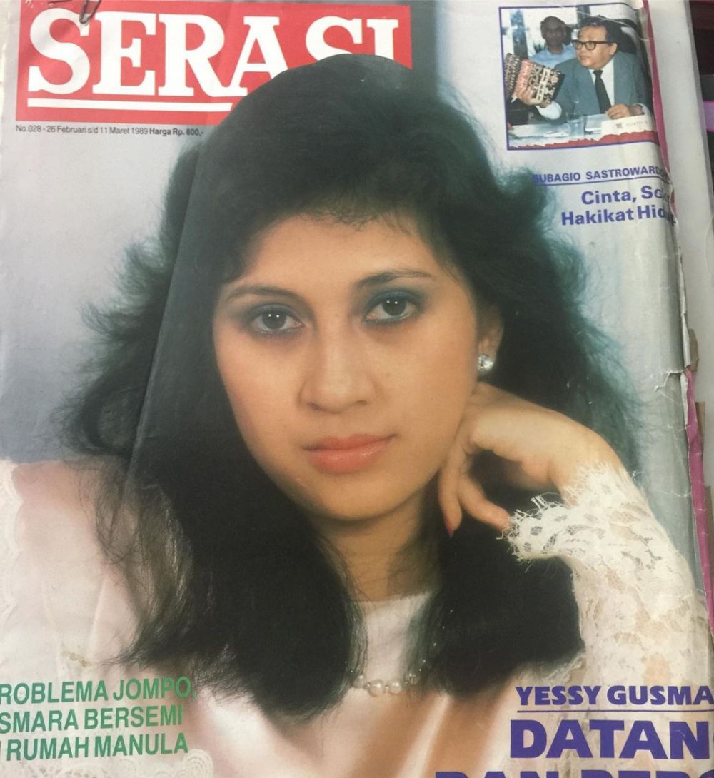 7 Potret lawas Yessy Gusman saat jadi cover girl majalah jadul