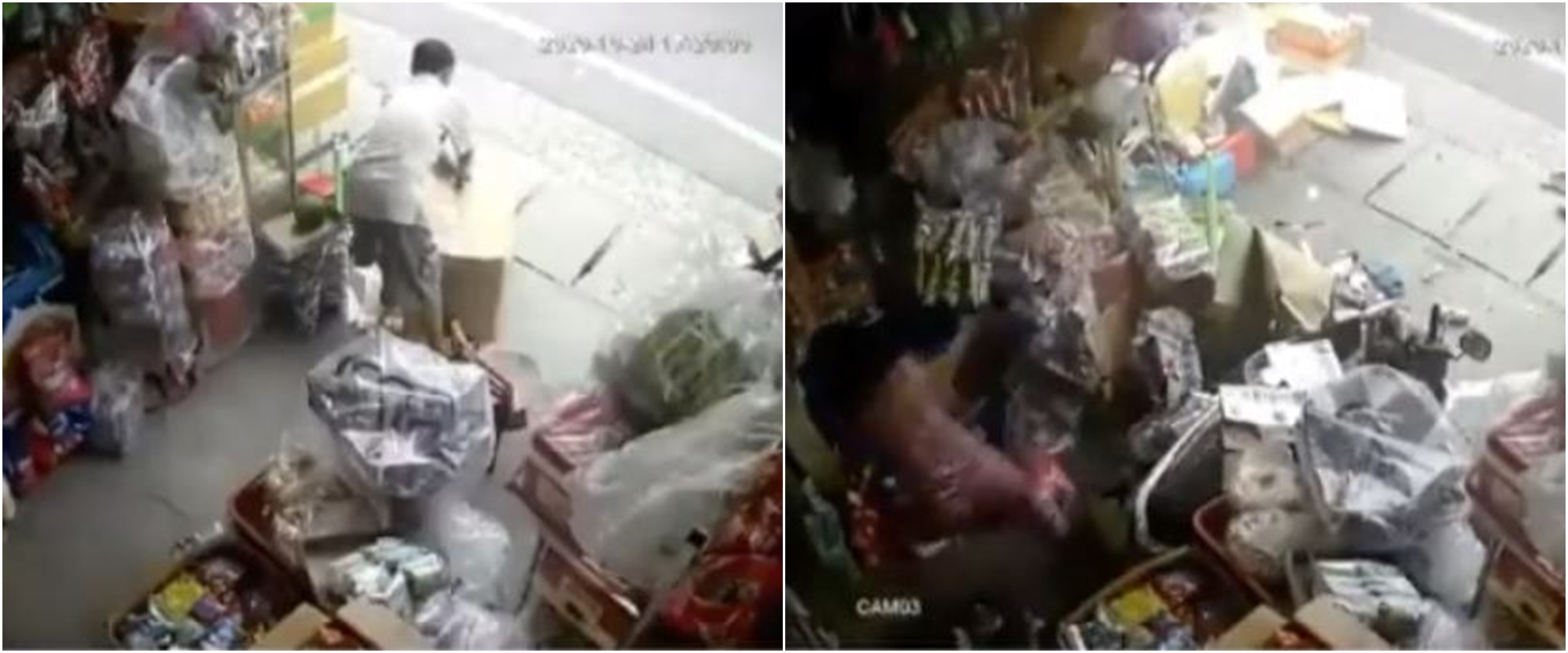 Momen emak-emak selamat usai terpental saat diseruduk mobil