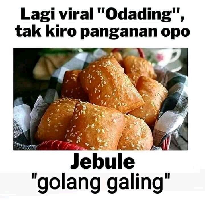10 Meme makanan kekinian terinspirasi dari makanan tradisional, kocak