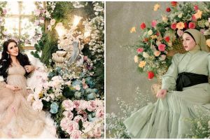 Pemotretan maternity 10 seleb bertema bunga, anggun dan elegan