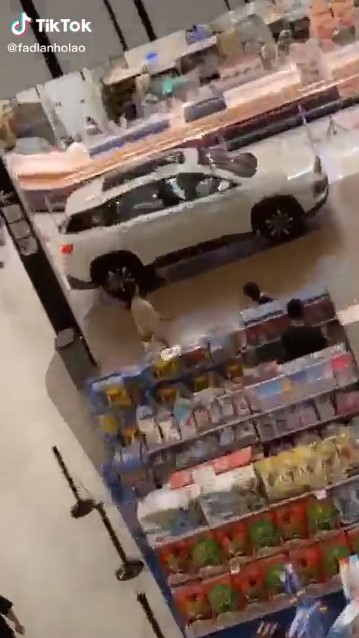 Viral perempuan parkir mobil di dalam mal, bikin heboh