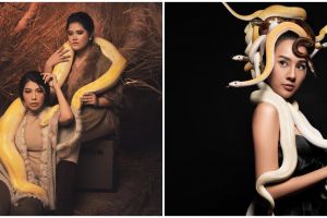 Gaya pemotretan 9 seleb dengan ular, terbaru Anya Geraldine