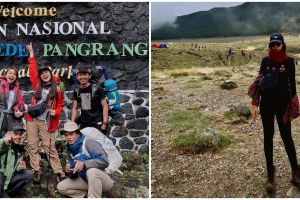 10 Potret pendakian Febby Rastanty di Gunung Pangrango, seru abis