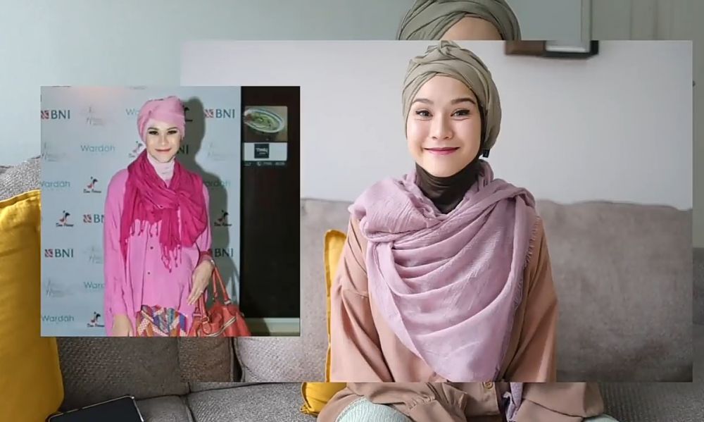 8 Potret Zaskia Adya Mecca tirukan gaya hijab jadul, hasilnya unik