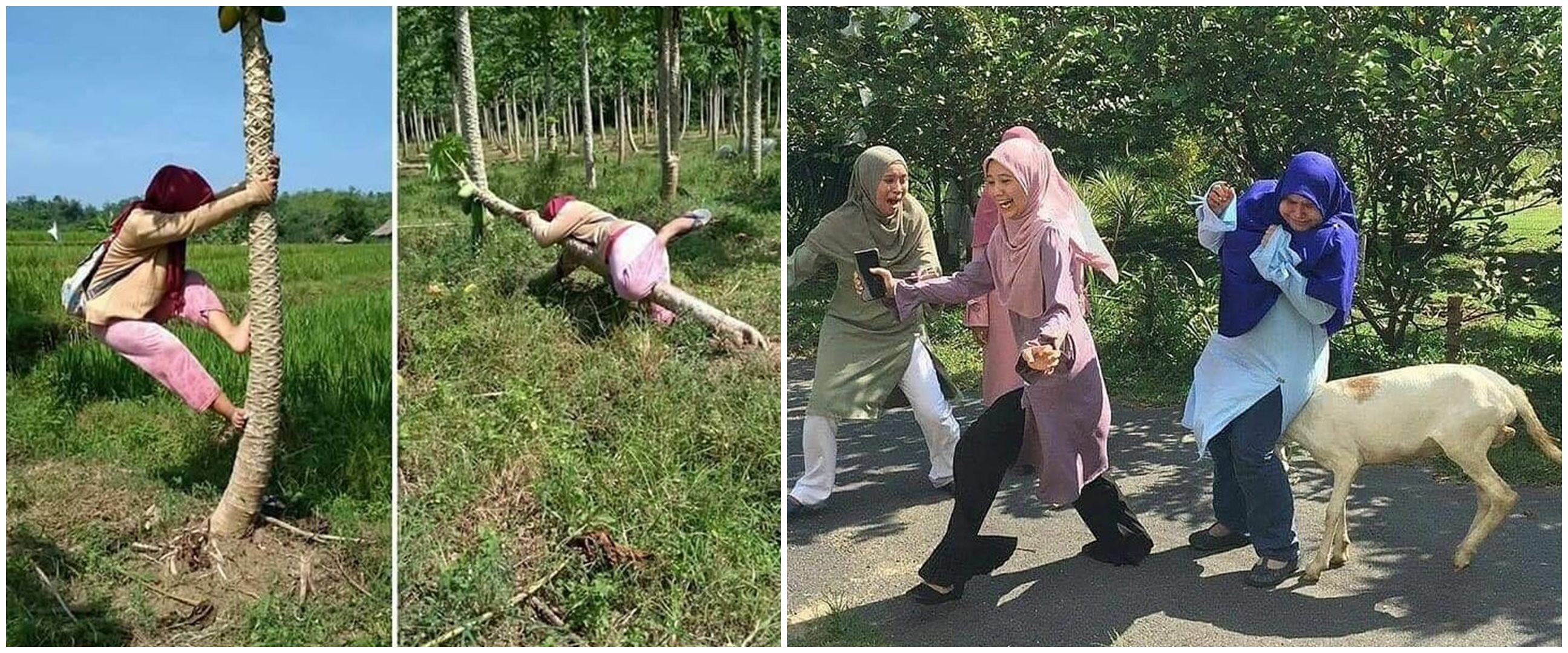 10 Momen apes emak-emak di luar rumah, pengin ketawa takut kualat