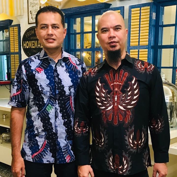 7 Momen pertemuan Ahmad Dhani dan Wagub Sumut, celananya jadi sorotan