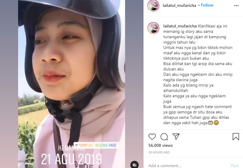 7 Potret Lailatul Mufaricha yang parasnya mirip Nagita Slavina