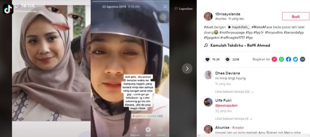 7 Potret Lailatul Mufaricha yang parasnya mirip Nagita Slavina