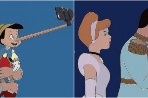 10 Ilustrasi karakter kartun Disney jika hidup di masa kini