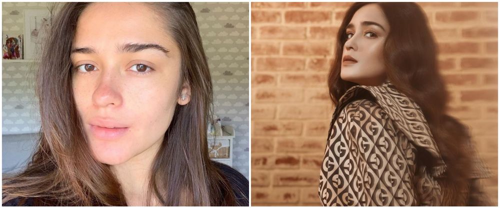 Beda penampilan 10 pesinetron blasteran pakai dan tanpa makeup