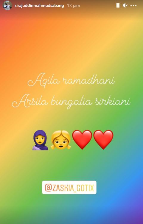 Sirajuddin bocorkan nama anak Zaskia Gotik