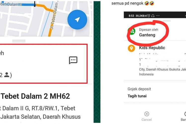 10 Nama Penumpang Ojek Online Ini Lucunya Bikin Driver Senyum Di 10 Nama Penumpang Ojek Online Ini Lucunya Bikin Driver Senyum Di
