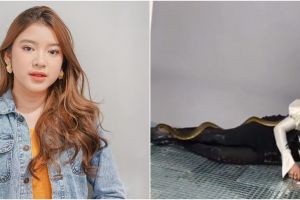 7 Gaya pemotretan Tiara Andini dengan binatang, kece abis