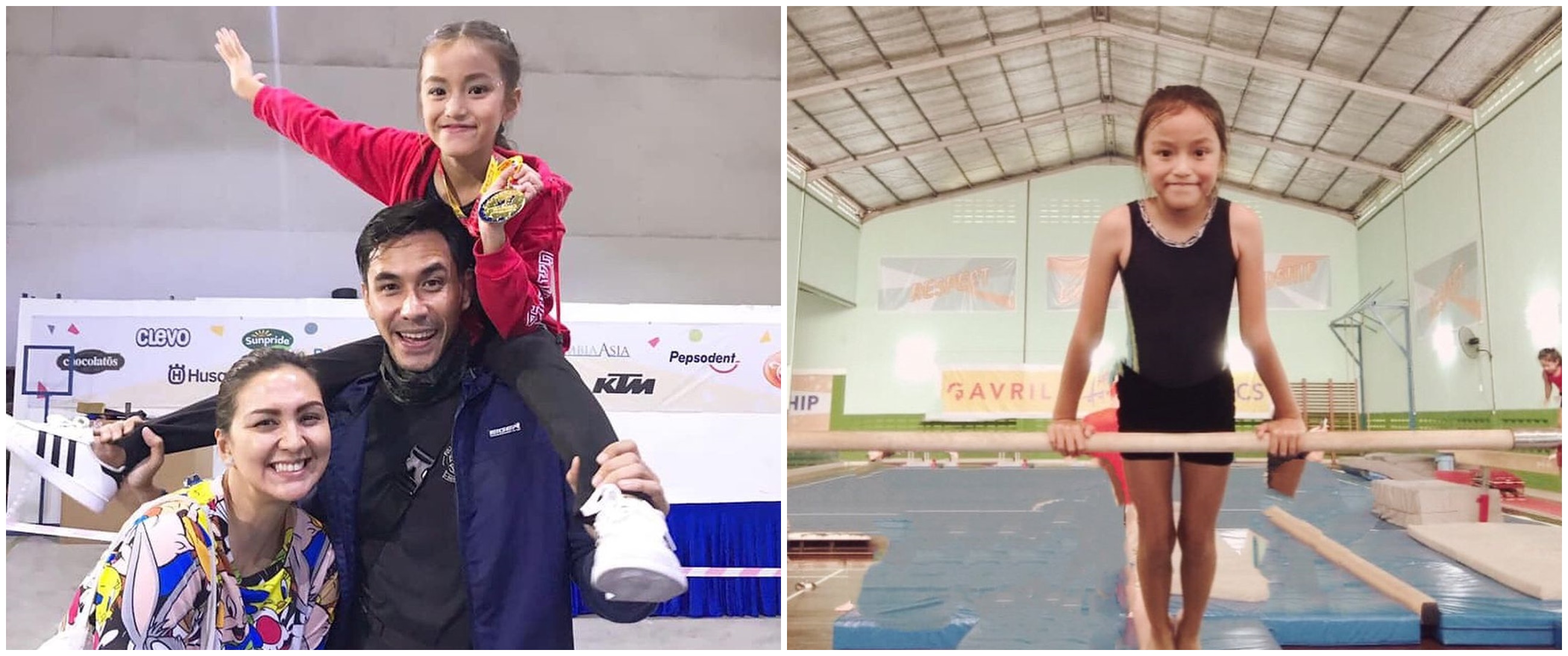 10 Potret Queenesia Sabrina, putri Darius Sinathrya jadi atlet senam