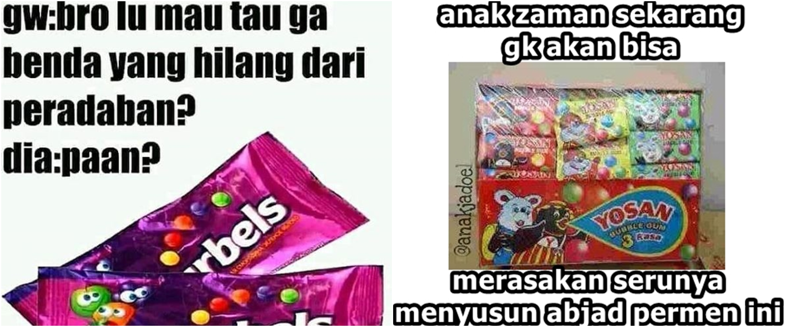 10 Meme jajanan anak 90-an yang sudah punah, bikin senyum nostalgia