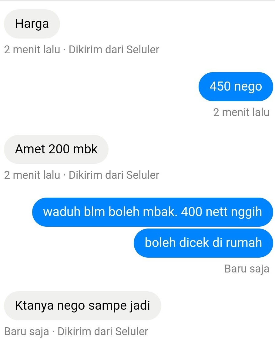 10 Balasan chat dari customer online shop ini bikin nyengir kecut