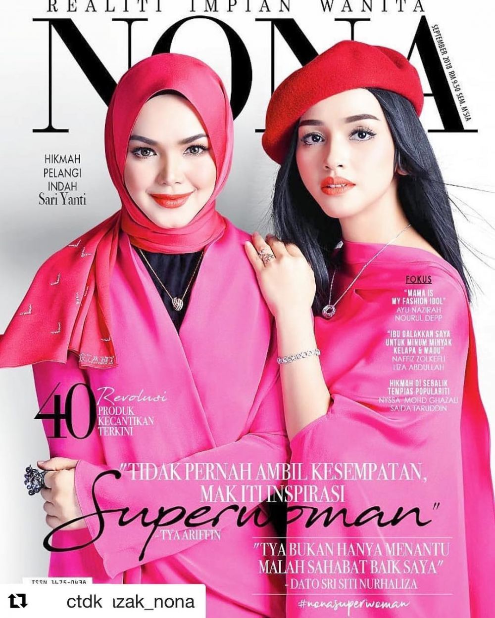 10 Potret kompak Kinanti 'Preman Pensiun' dan Siti Nurhaliza
