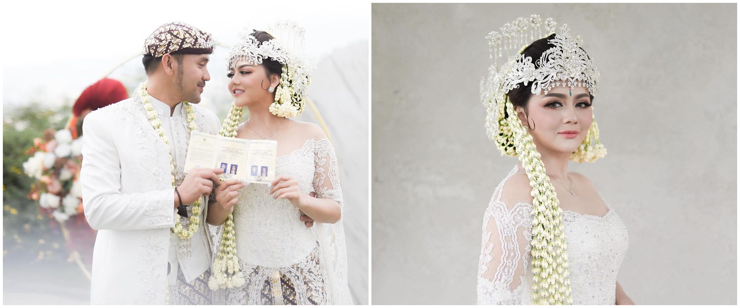 9 Momen pernikahan Jenita Janet, penuh khidmat