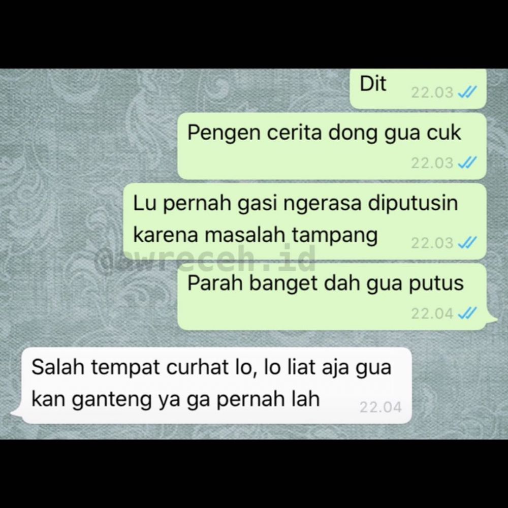 10 Chat lucu curhat ke sahabat ini bikin senyum kasihan