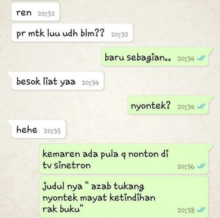 10 Chat lucu saat teman minta contekan ini bikin nyengir kesal