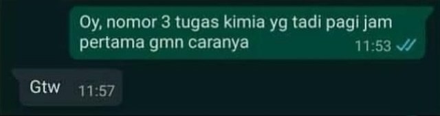 10 Chat lucu saat teman minta contekan ini bikin nyengir kesal