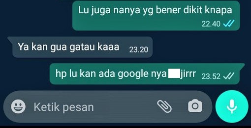 10 Chat lucu saat teman minta contekan ini bikin nyengir kesal