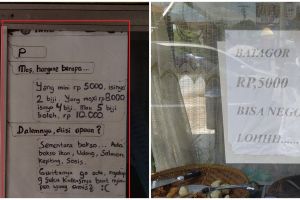 10 Pemberitahuan lucu pakai kertas di warung ini bikin pembeli senyum