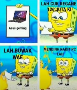 10 Meme lucu 'mending rakit PC' ini nyeleneh pol, bikin gagal paham