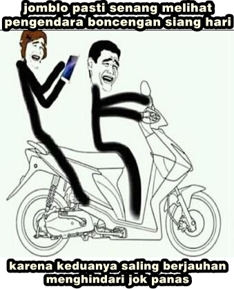 10 Meme realita pengendara motor saat siang hari, bikin tepuk jidat