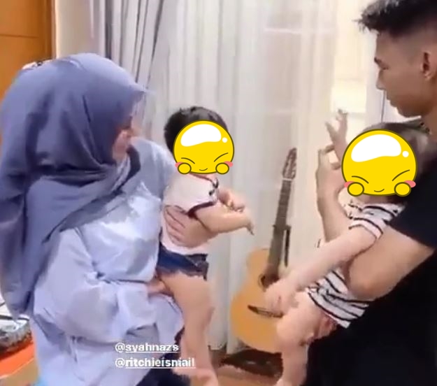 8 Potret kebersamaan Amy Qanita & Dimas 'kembaran' Raffi Ahmad, akrab