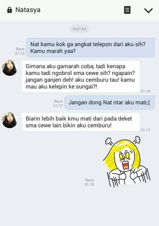 10 Chat orang terbakar api cemburu ini bikin tepuk jidat