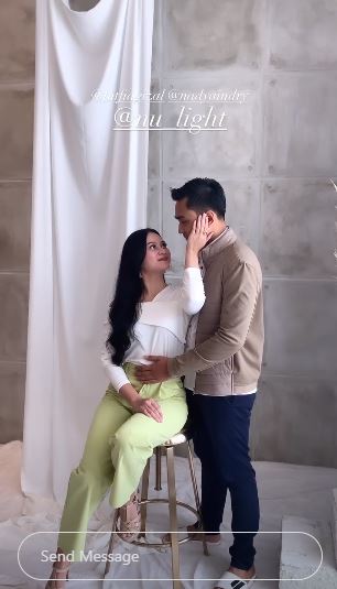 7 Pemotretan Lutfi Agizal dan Nadya Indry, usung konsep vintage