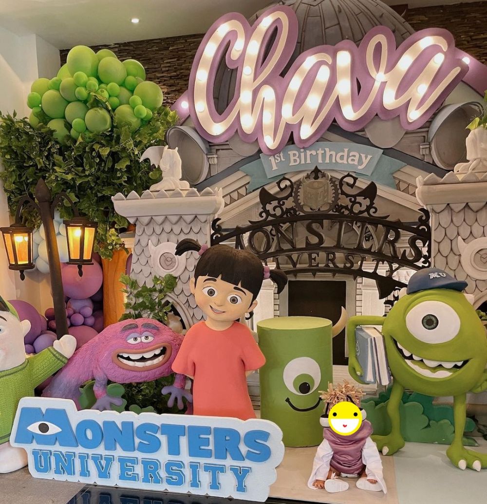 8 Momen ultah Chava anak Rachel Vennya, bertema Monsters University