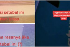 Super niat, mahasiswi ini bikin skripsi setebal hampir 5 rim