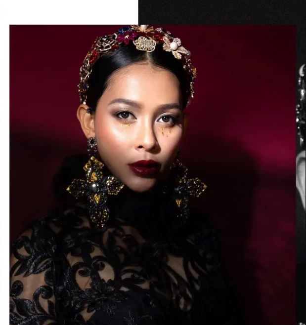 5 Potret maternity shoot Bunga Jelitha berbalut gaun hitam, memukau