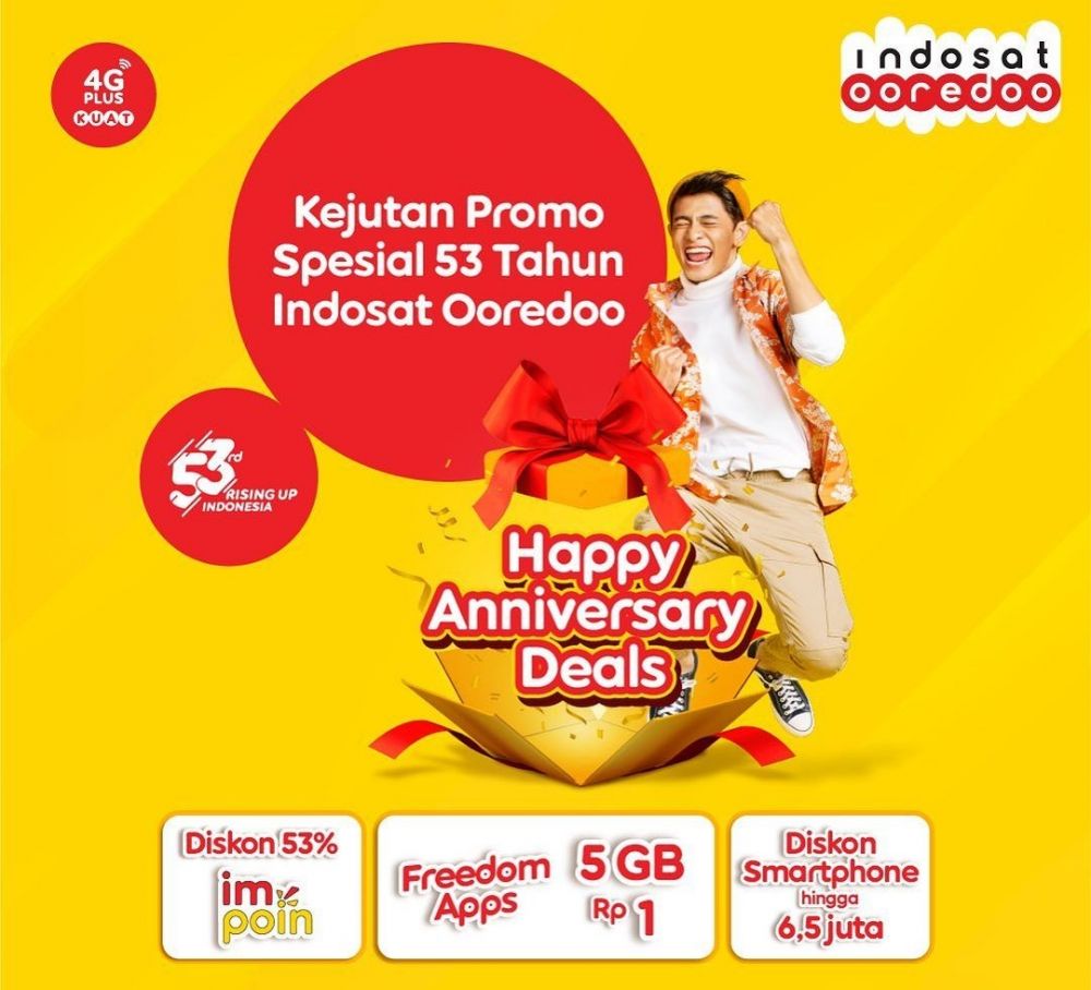 5 Promo menarik Indosat rayakan ulang tahun ke-53, Rising Up Indonesia