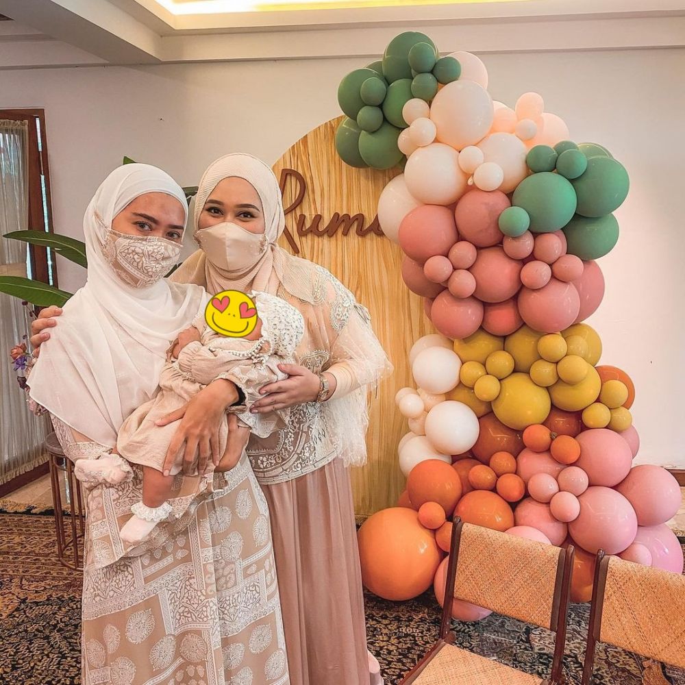 10 Momen akikah baby Rumi putri Dian Pelangi, dekorasinya unik