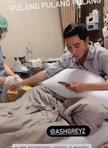 7 Potret kondisi terbaru Abash pacar Lucinta Luna, dirawat di RS