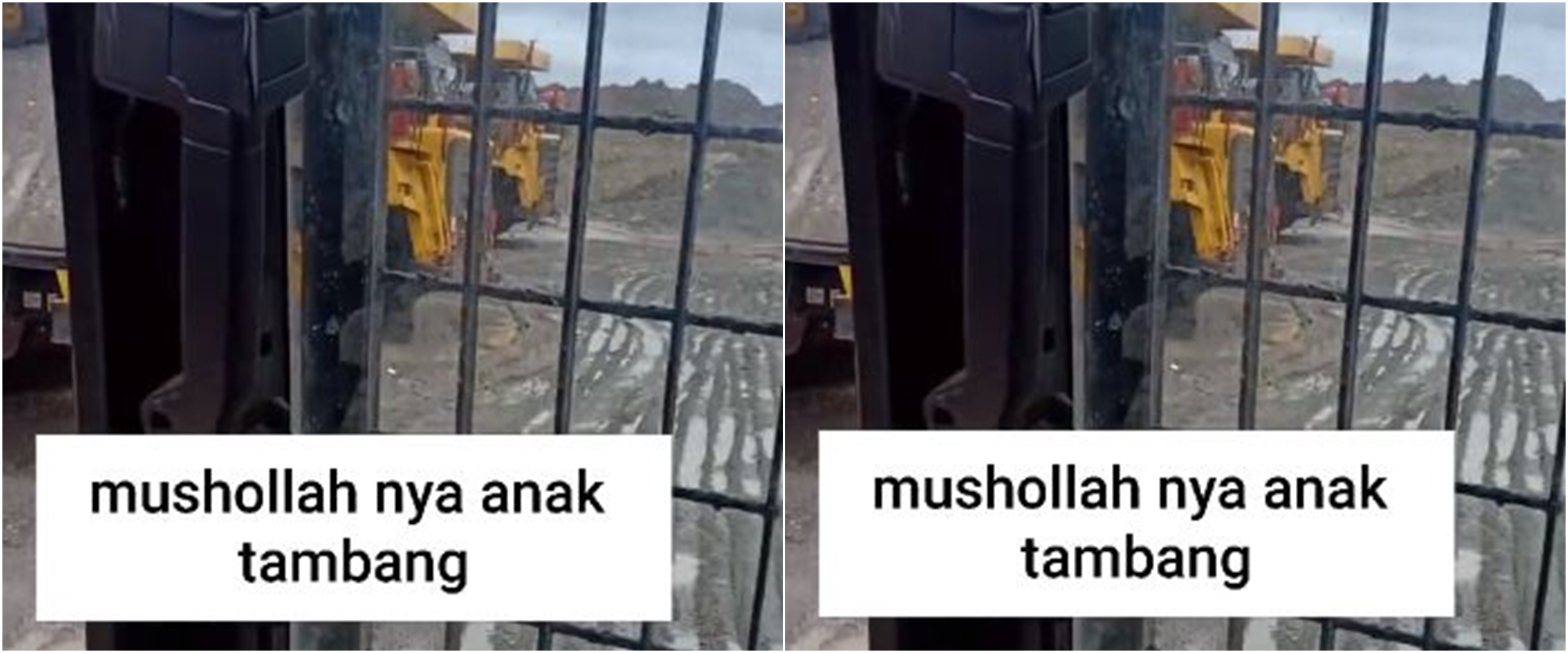 Viral pria salat di atas kendaraan berat karena kerja di pertambangan