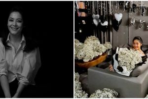7 Momen manis Lulu Tobing rayakan ultah ke-43, rumah jadi lautan bunga