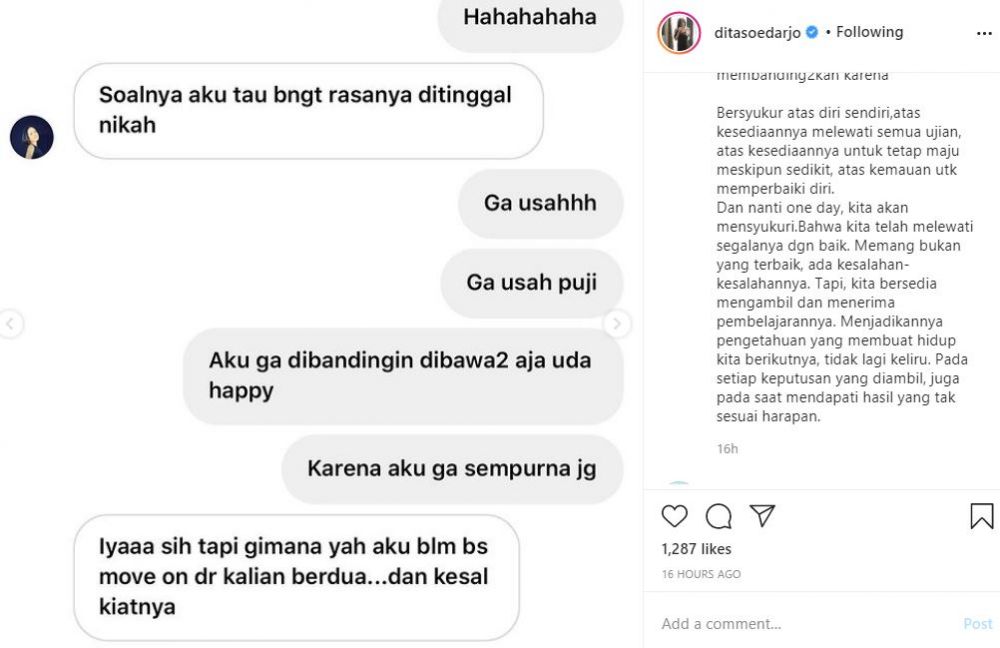 Istri Denny Sumargo dicibir, ini tanggapan Dita Soedarjo