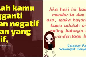 50 Kata-kata mutiara berpikir positif, memotivasi dan menyentuh hati