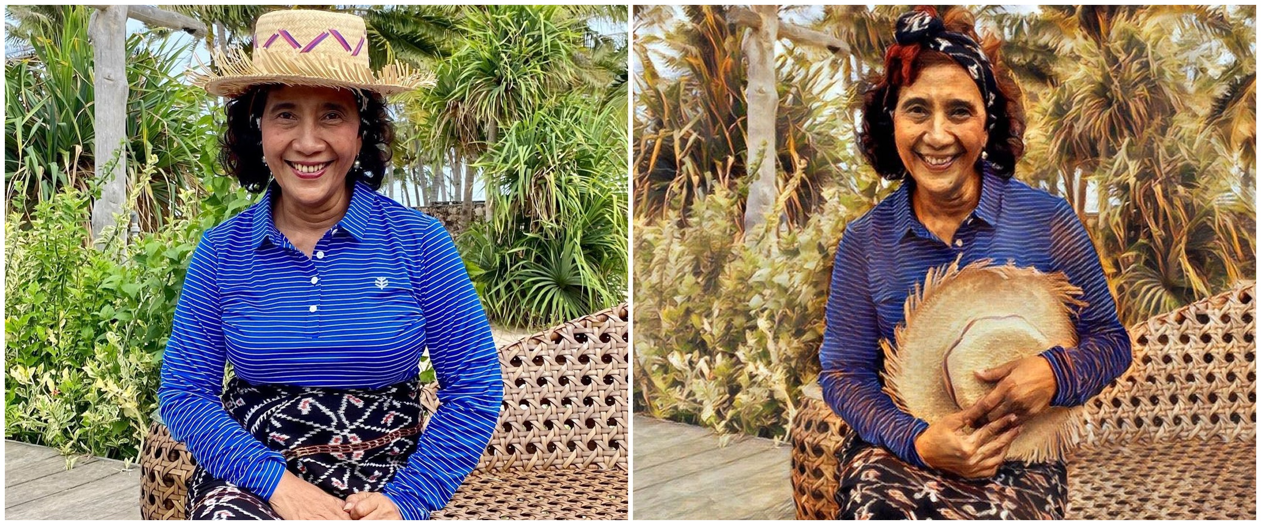 Viral Susi Pudjiastuti Tari Piring di atas beling, aksinya memukau