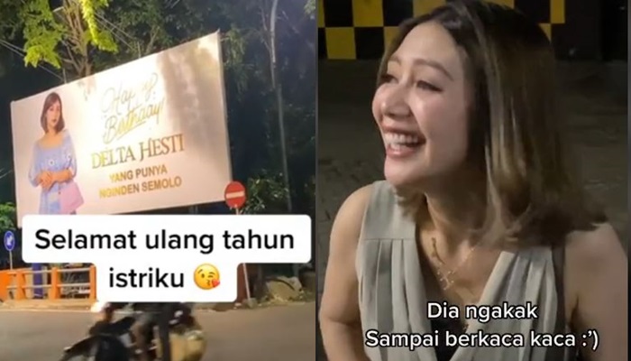 Viral crazy rich Surabaya rayakan ultah istri pakai baliho, unik abis