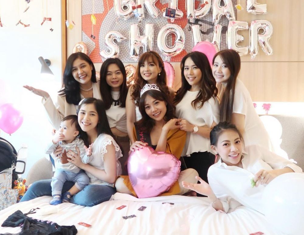 10 Momen bridal shower Steffy, dapat kejutan dari personel Cherrybelle