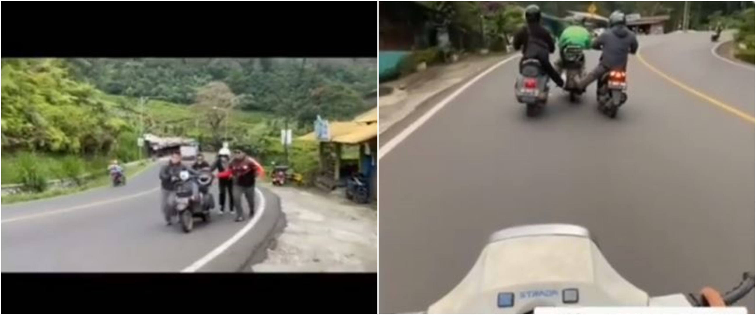 Kisah pengendara Vespa bantu bapak-bapak yang motornya mogok, salut