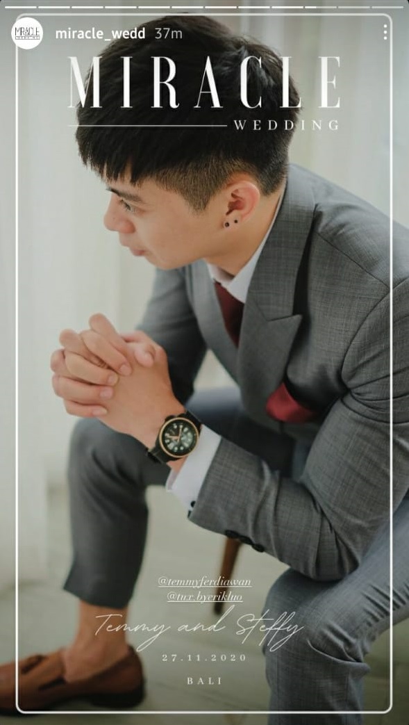 Sempat tertunda, ini 10 momen pernikahan Steffy eks Cherrybelle