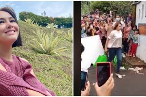 Viral Amanda Manopo syuting Ikatan Cinta ditonton sekampung