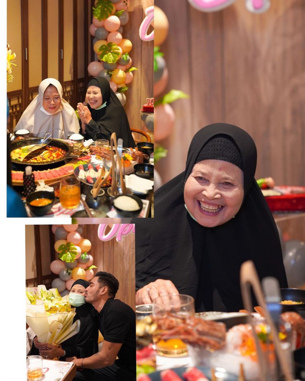 10 Momen ulang tahun ibunda Robby Purba, usianya curi perhatian